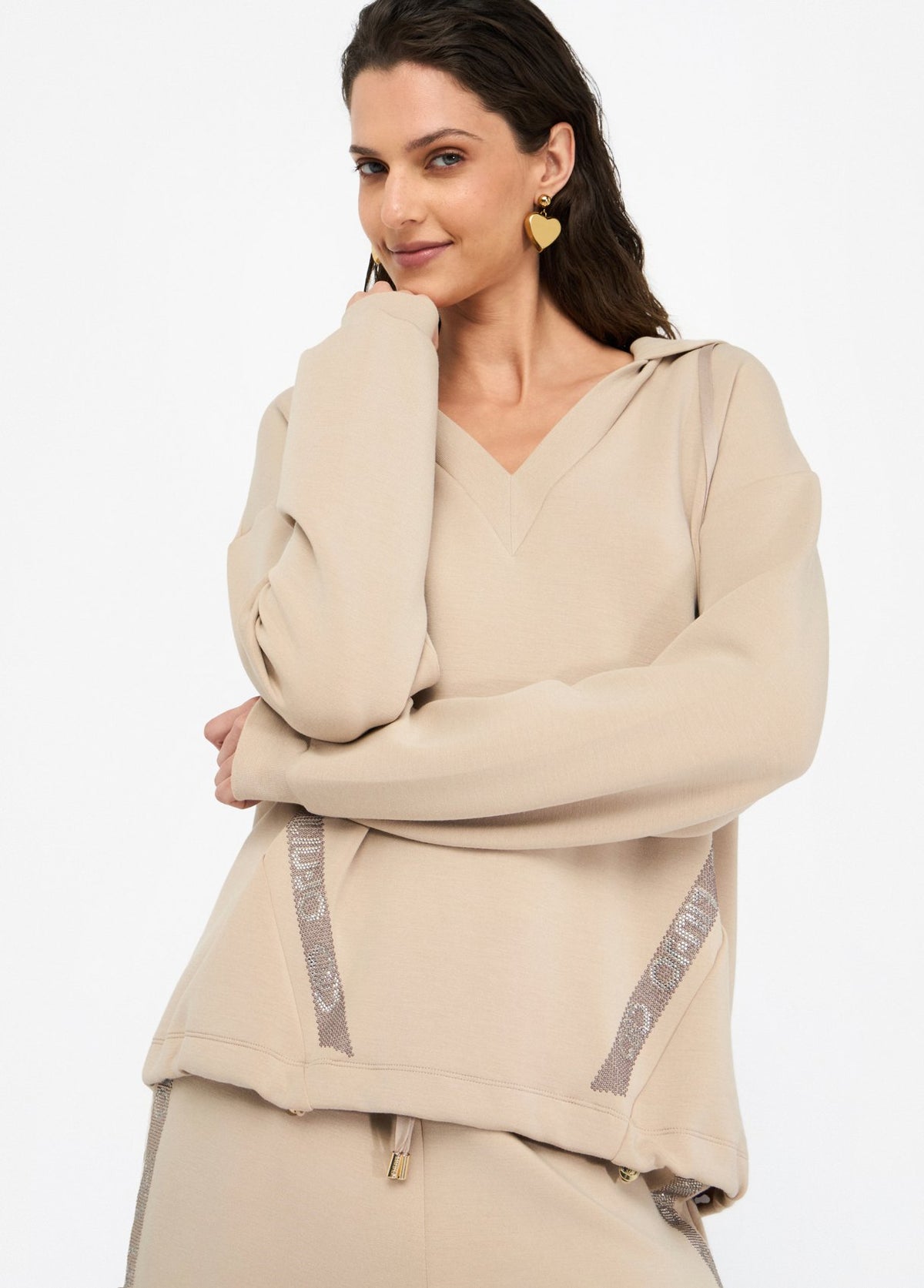 Sweat capuche en néoprène LIu Jo