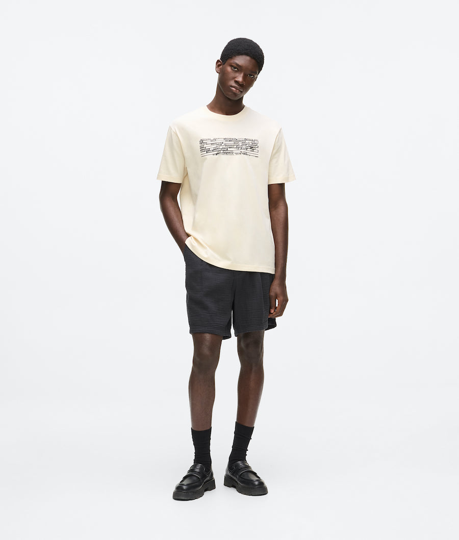 Tshirt manches courtes beige Karl Lagerfeld