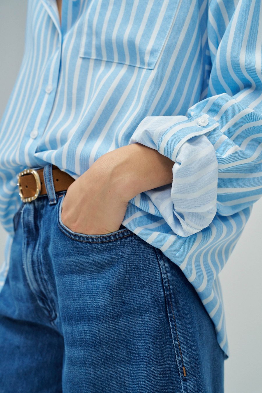 Chemise femme à la coupe large et rayée Salsa Jeans