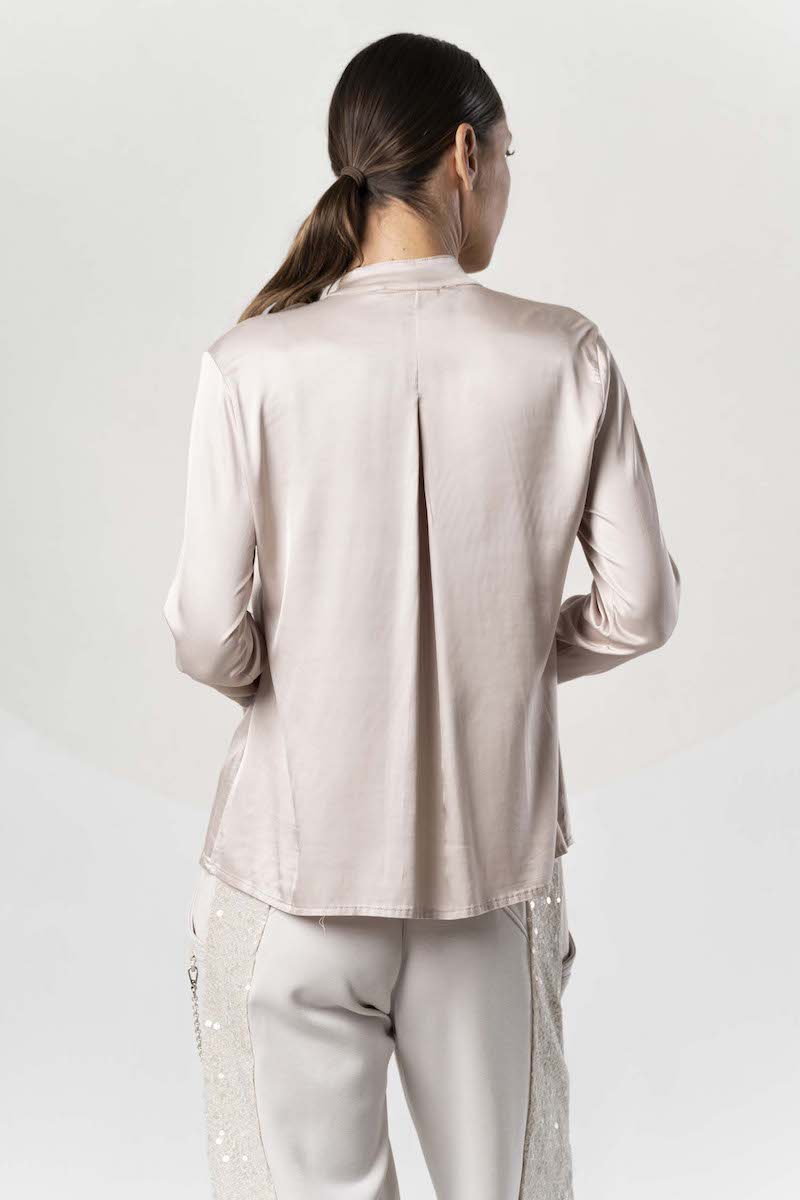 Chemise à jabot dentelle Elisa Cavaletti