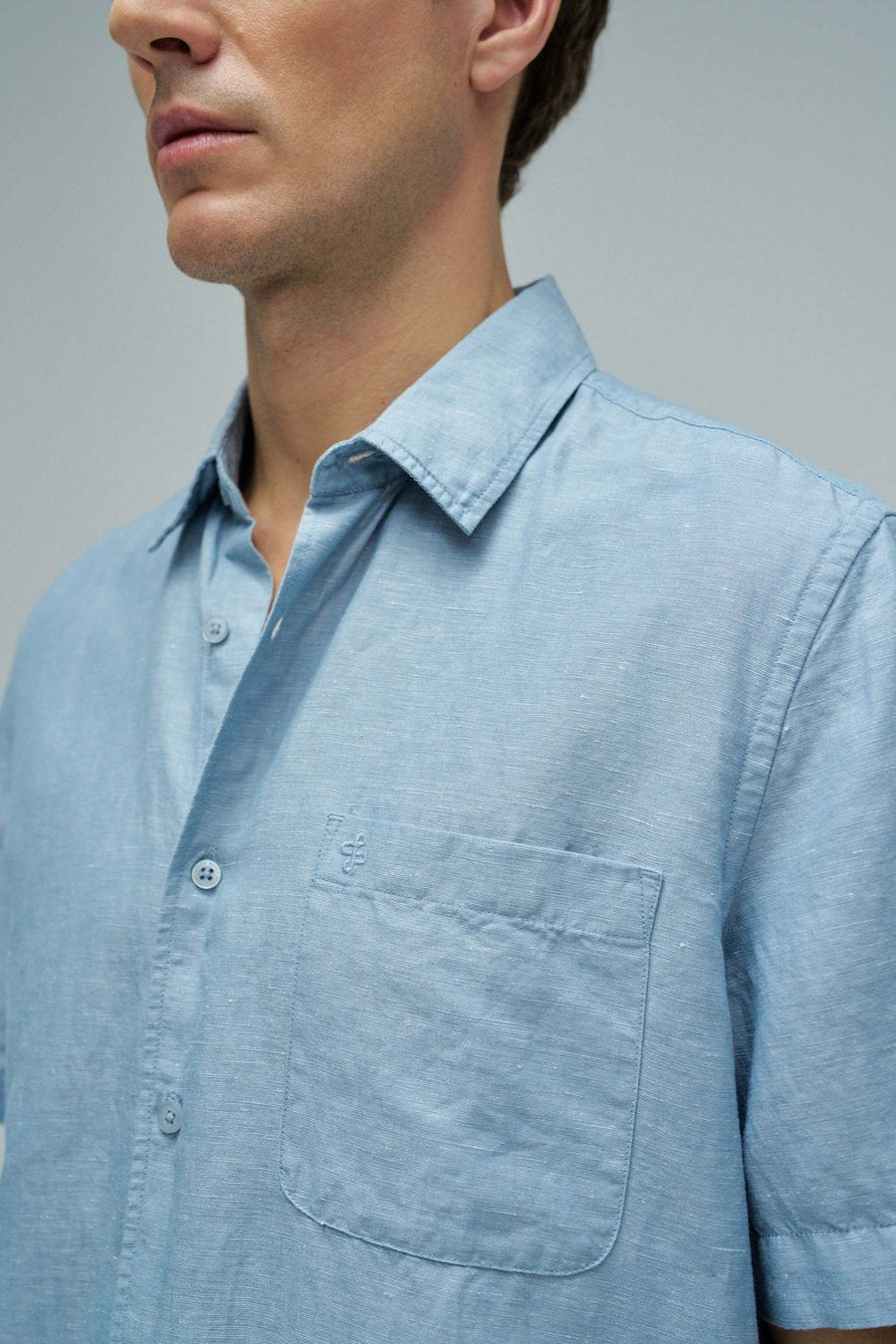 Chemise en lin homme Salsa Jeans bleu