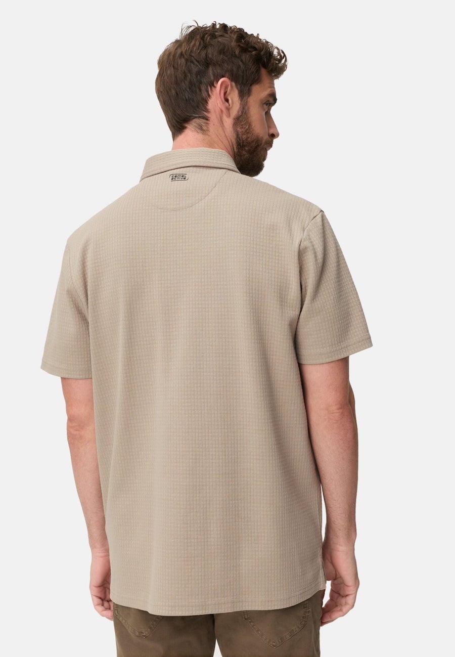 Chemise homme manches courtes Camel 409251