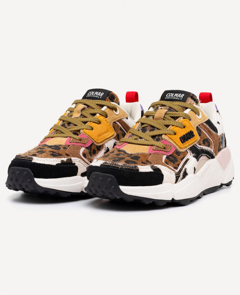Basket Femme COLMAR GARNER MIX Multicolor animalier