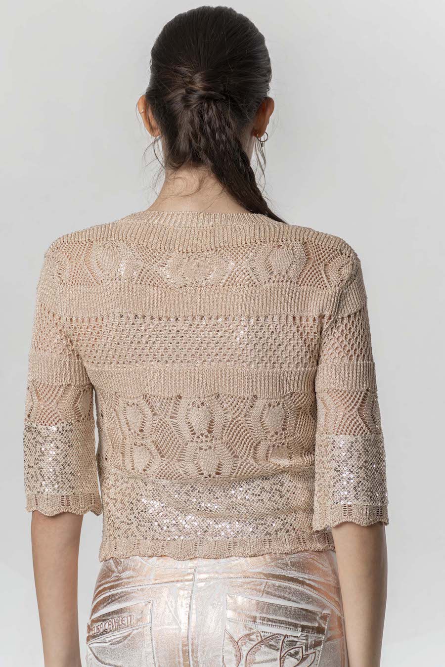 Gilet court en maille Elisa Cavaletti