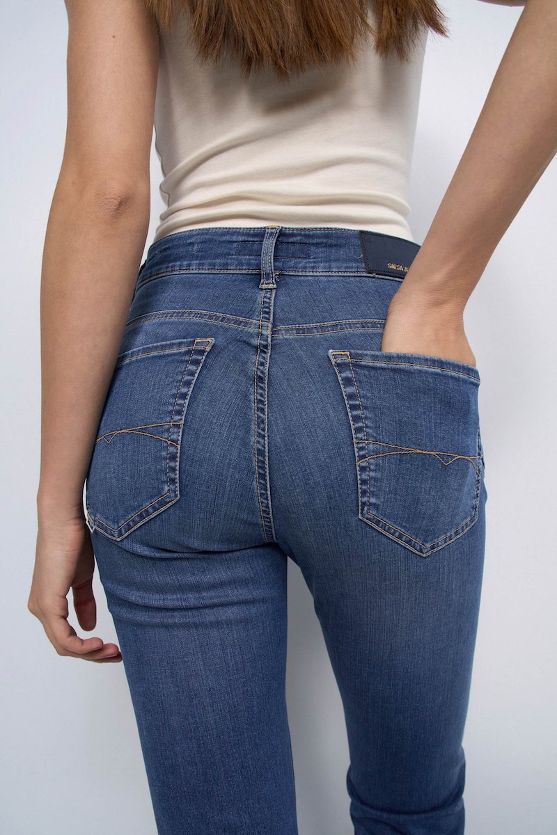 Jeans taille haute push in Salsa