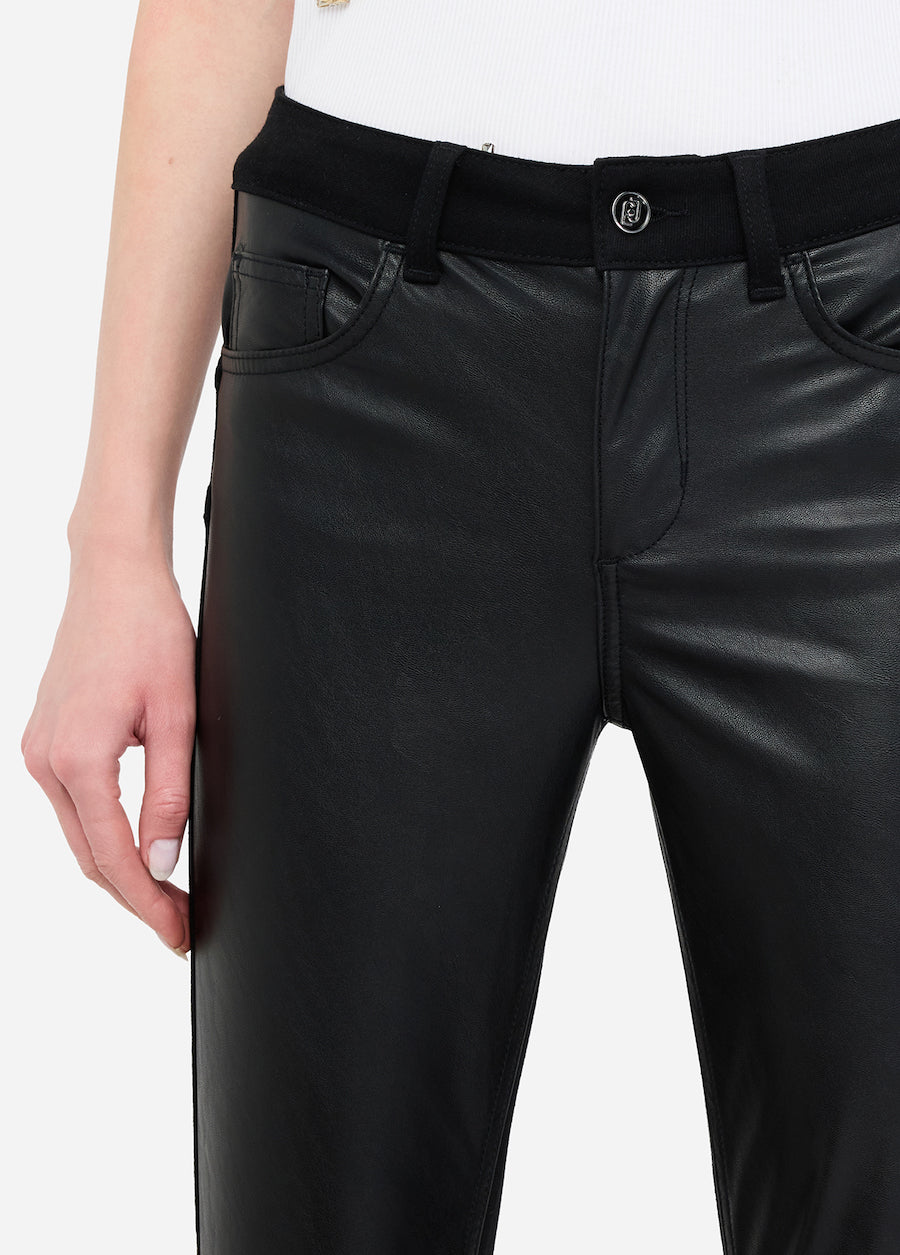 Pantalon femme denim enduit Liu Jo