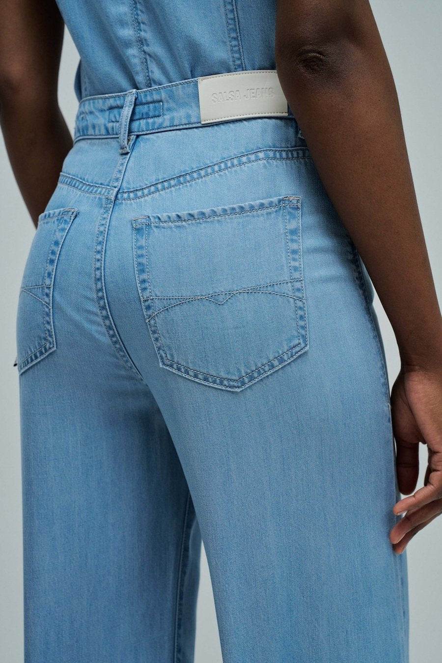 Jeans femme large avec taille haute Salsa Jeans