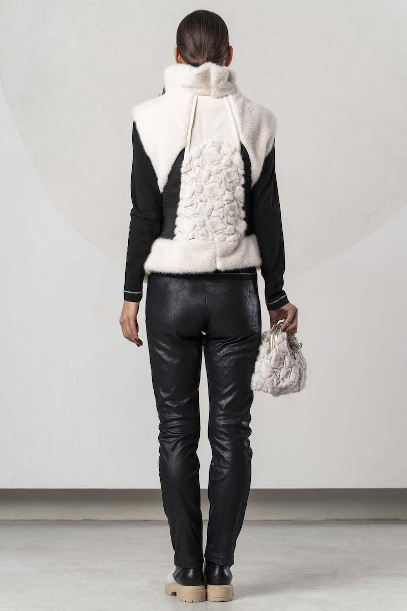 Legging effet cuir Elisa Cavaletti