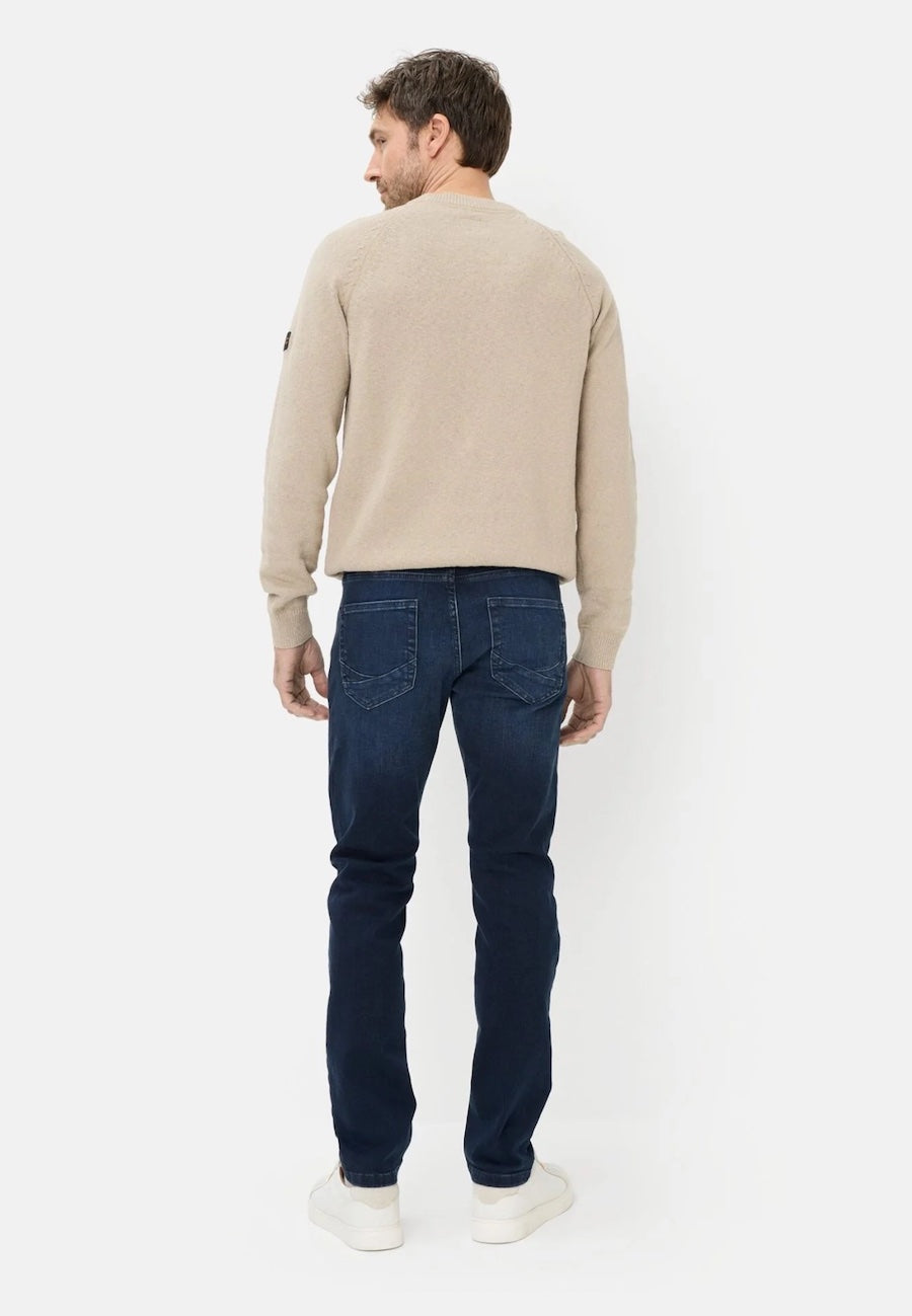 Jeans slim homme Camel active légèrement délavé