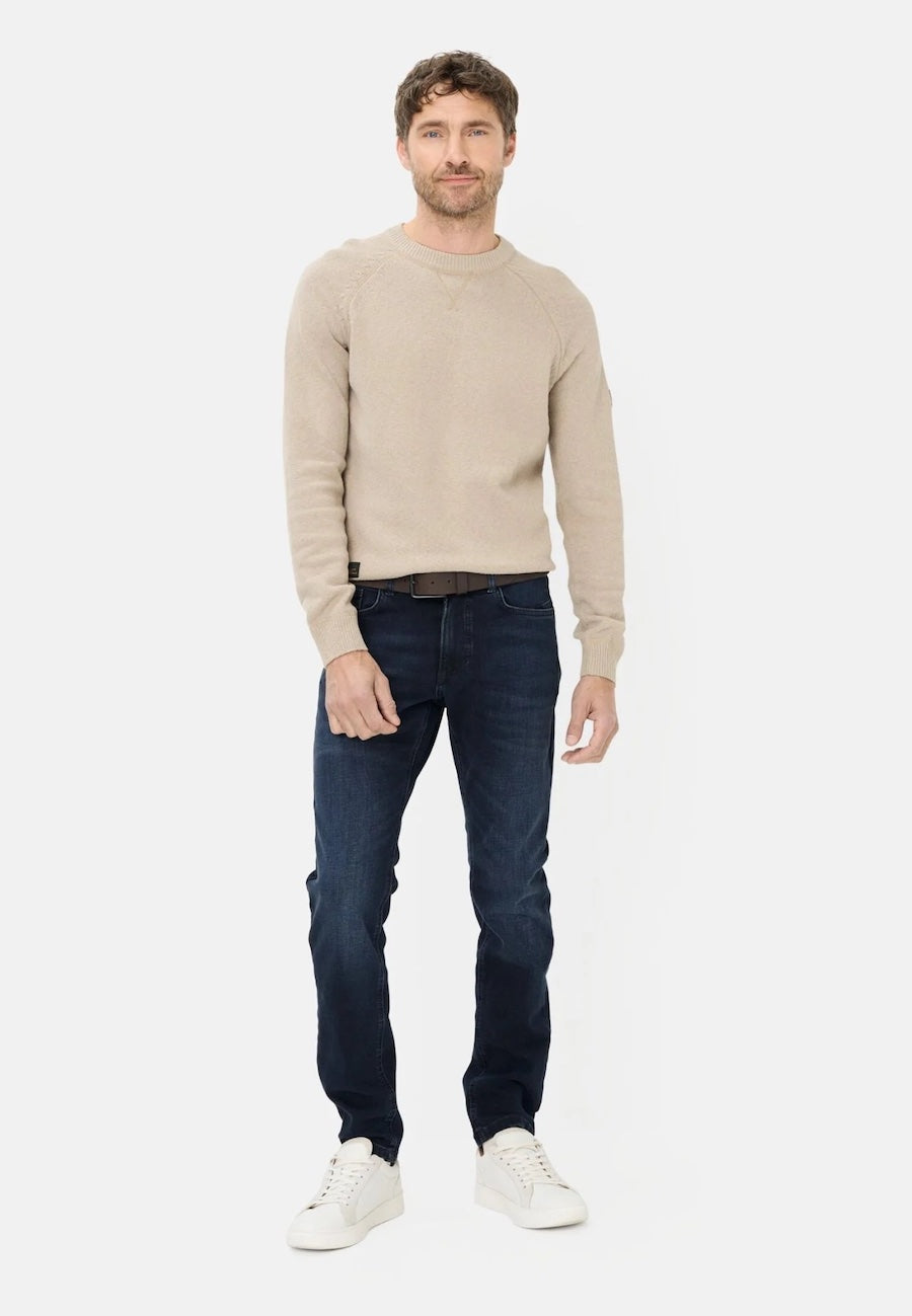 Jeans slim homme Camel active légèrement délavé