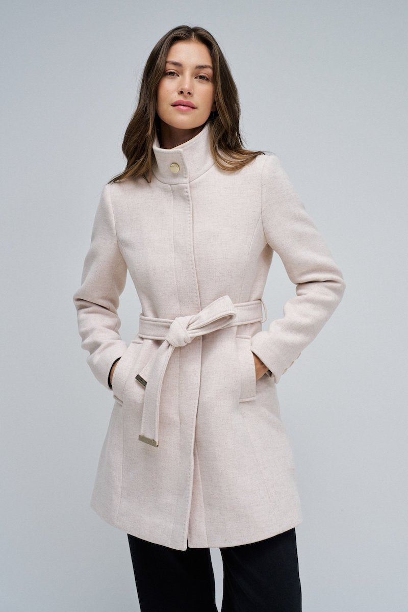 Manteau femme de la marque Salsa Jeans blanc cassé