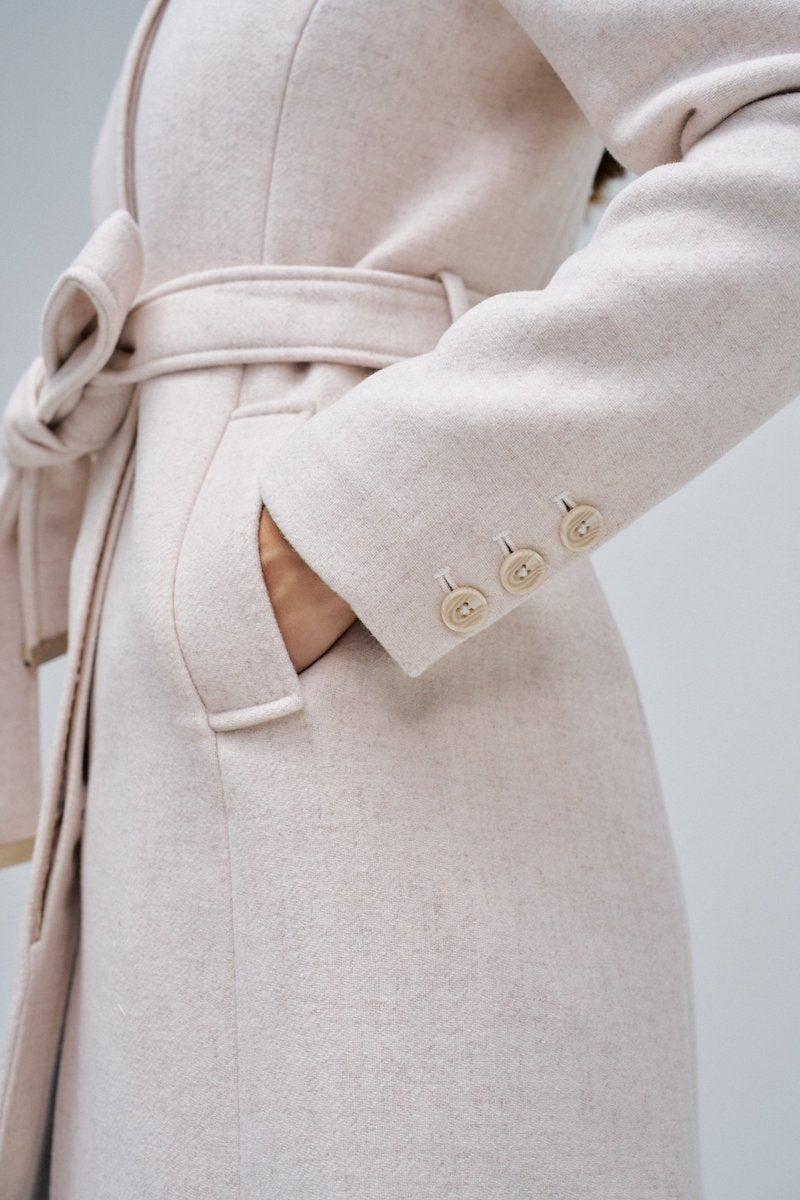 Manteau femme de la marque Salsa Jeans blanc cassé