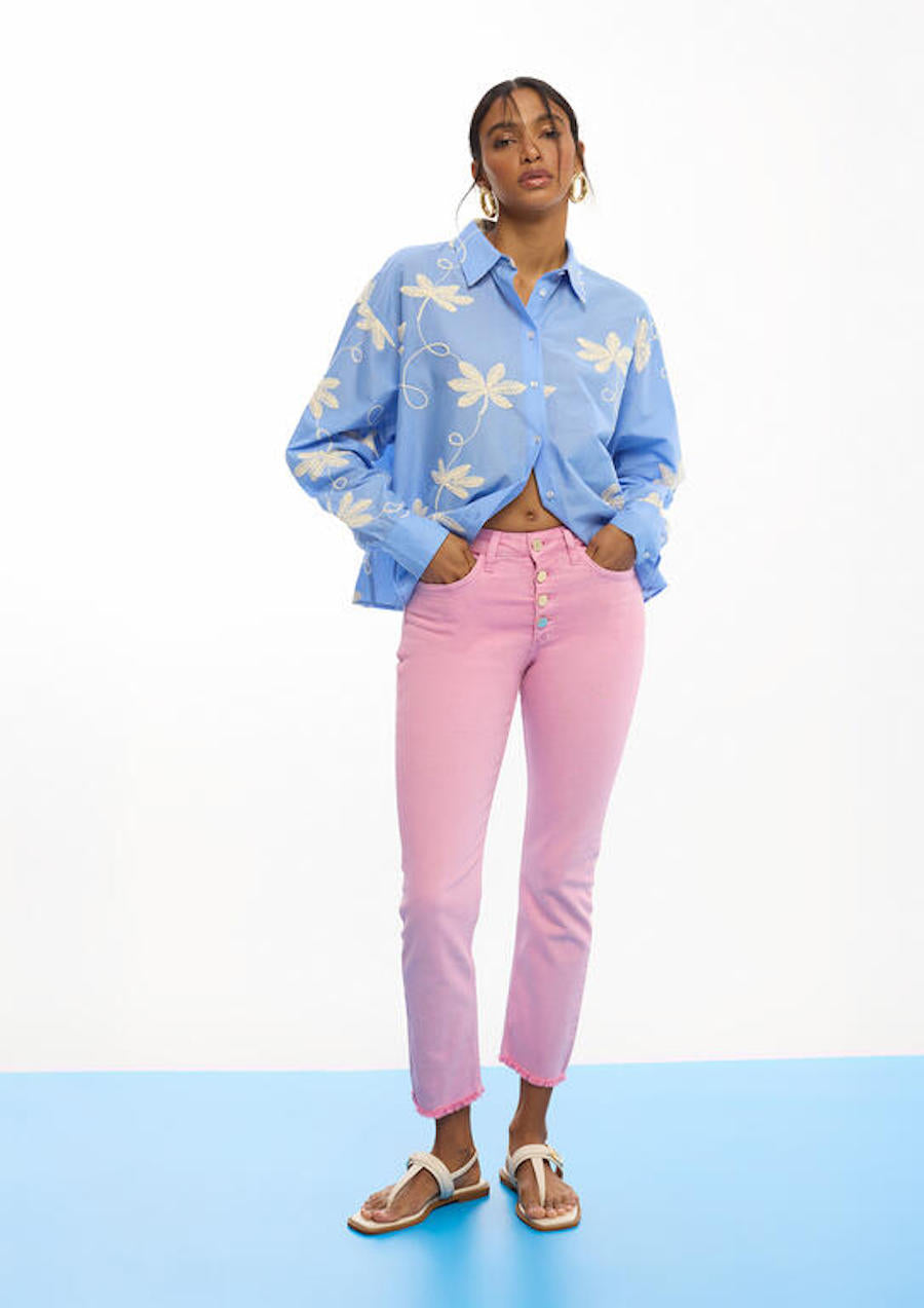 Pantalon femme rose Lola Casademunt