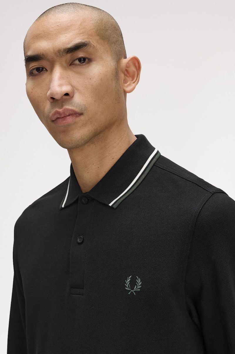 Polo piqué manches longues Fred Perry