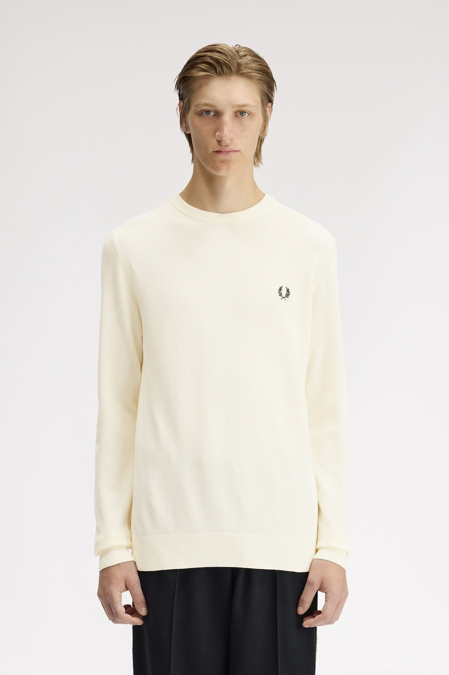 Pull en maille piqué Fred Perry