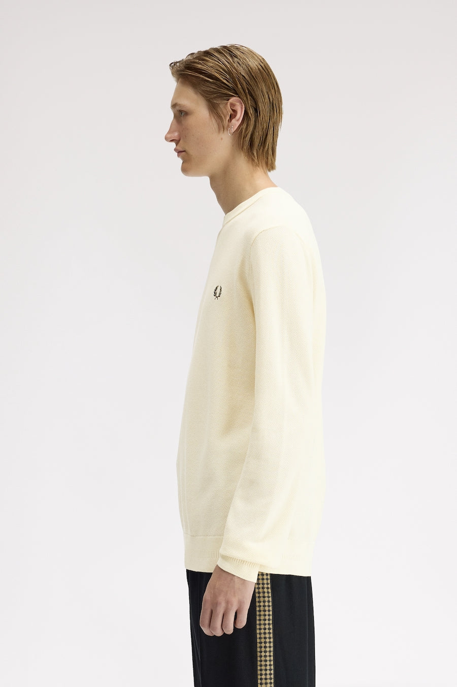 Pull en maille piqué Fred Perry