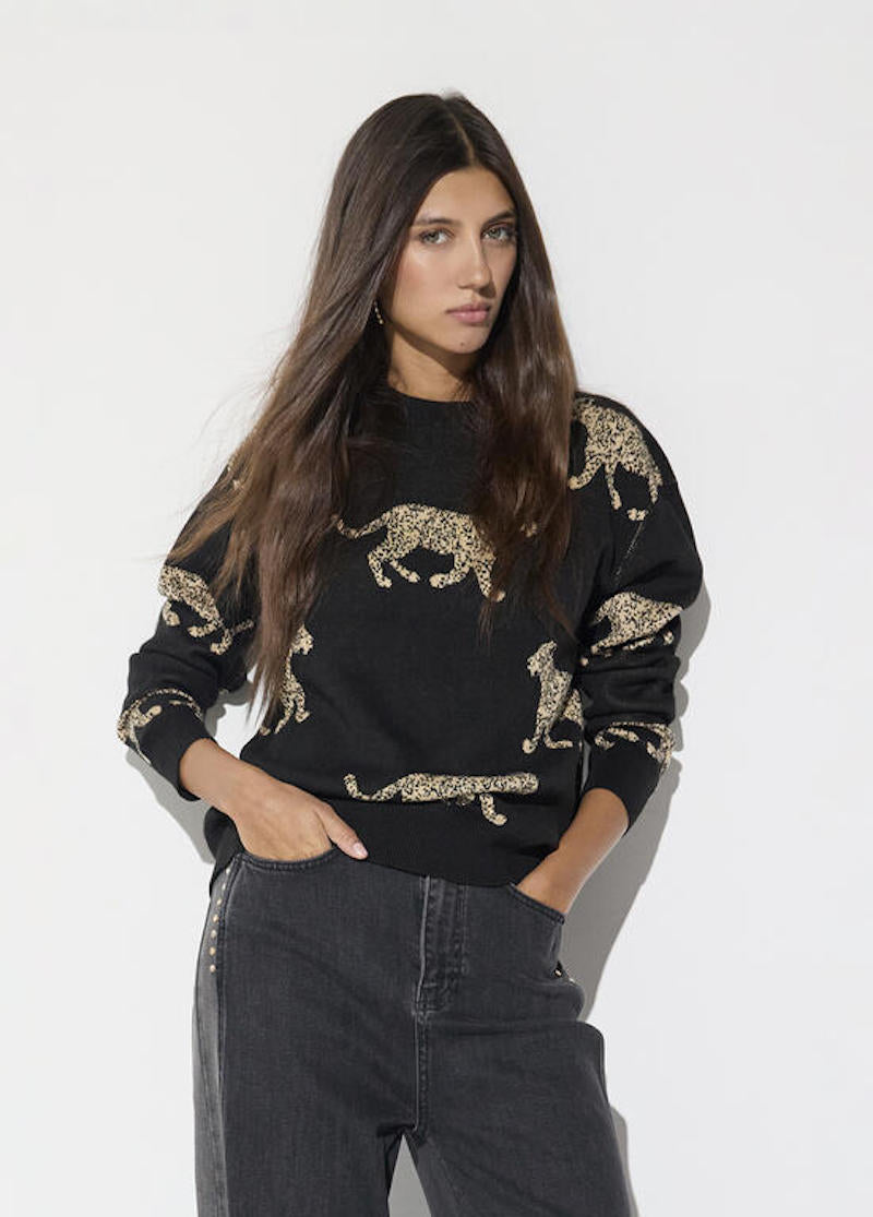 Pull Lola Casademunt avec léopard