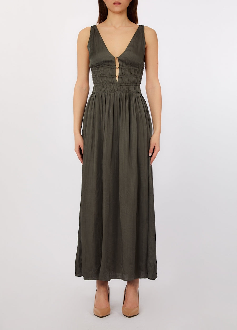 Robe longue dark Olive de chez Liu Jo