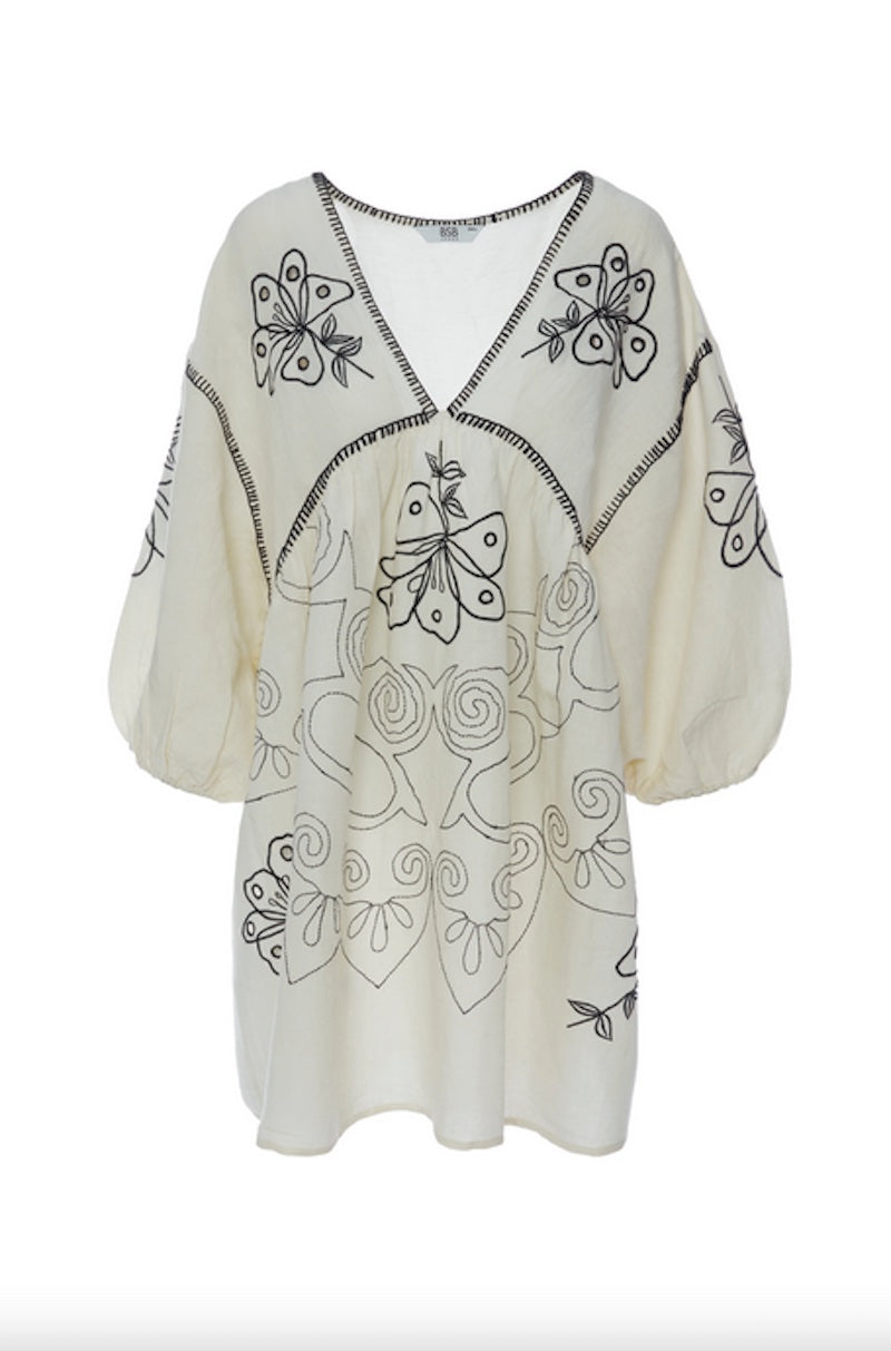 Robe évasée matière naturelle BSB