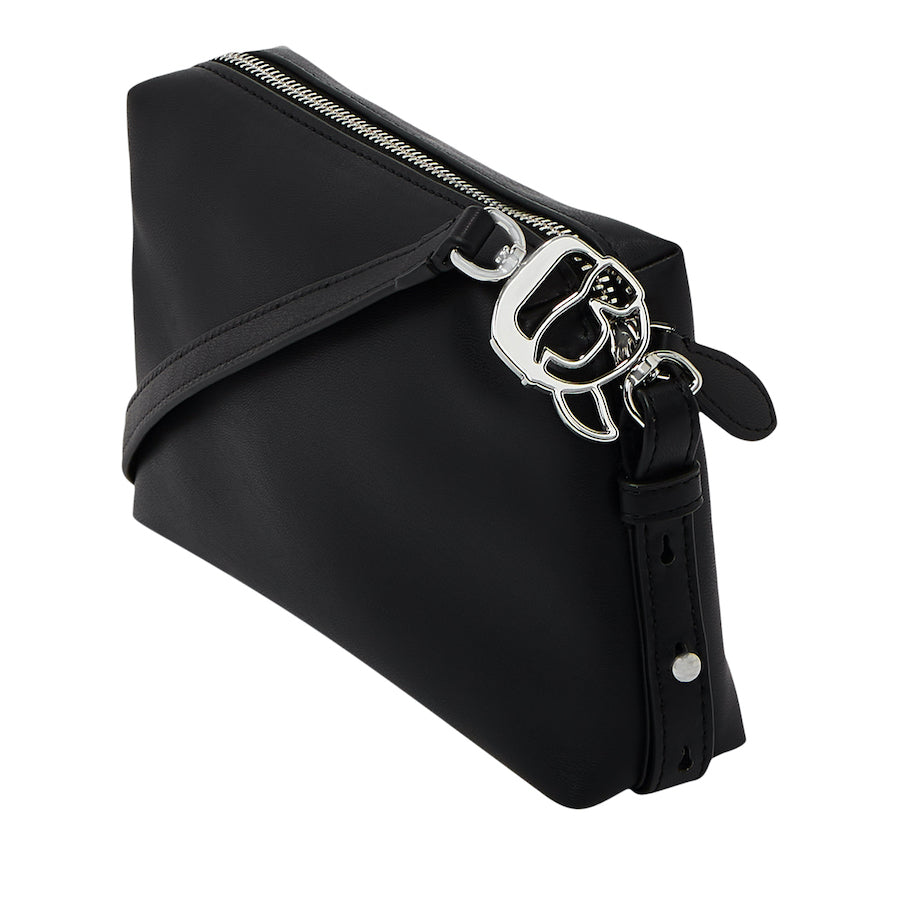 Sac bandoulière avec visage métallique de Karl Lagerfeld