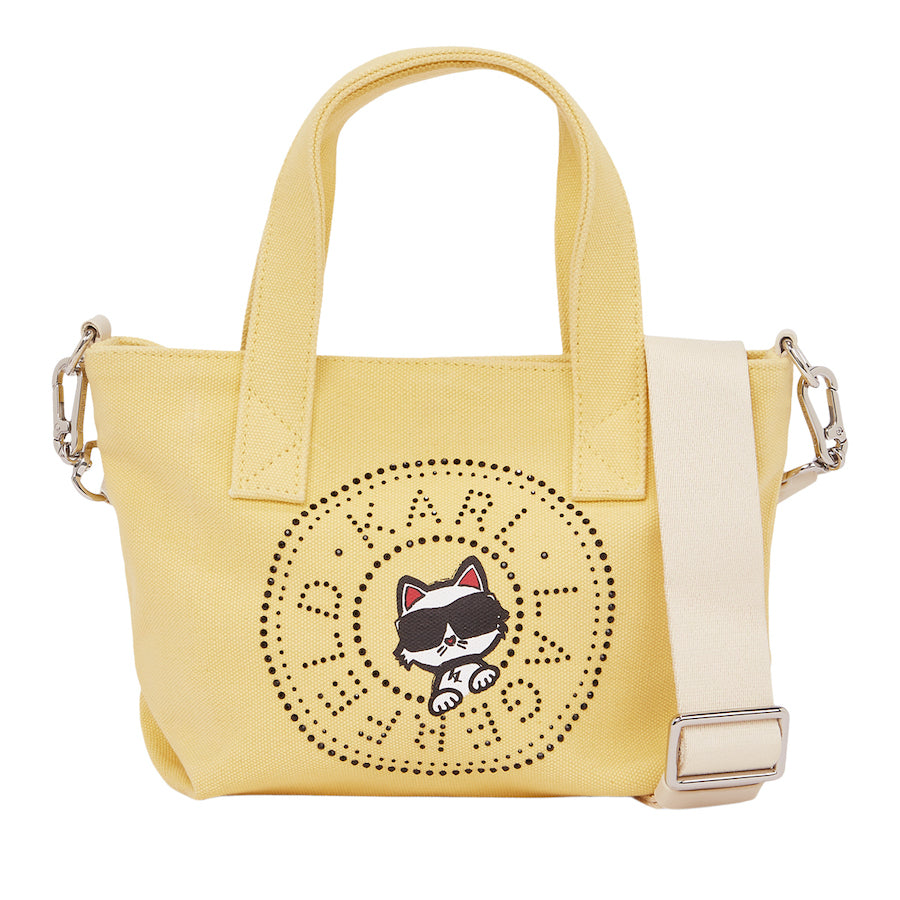 Cabas jaune pour femme de chez Karl Lagerfeld