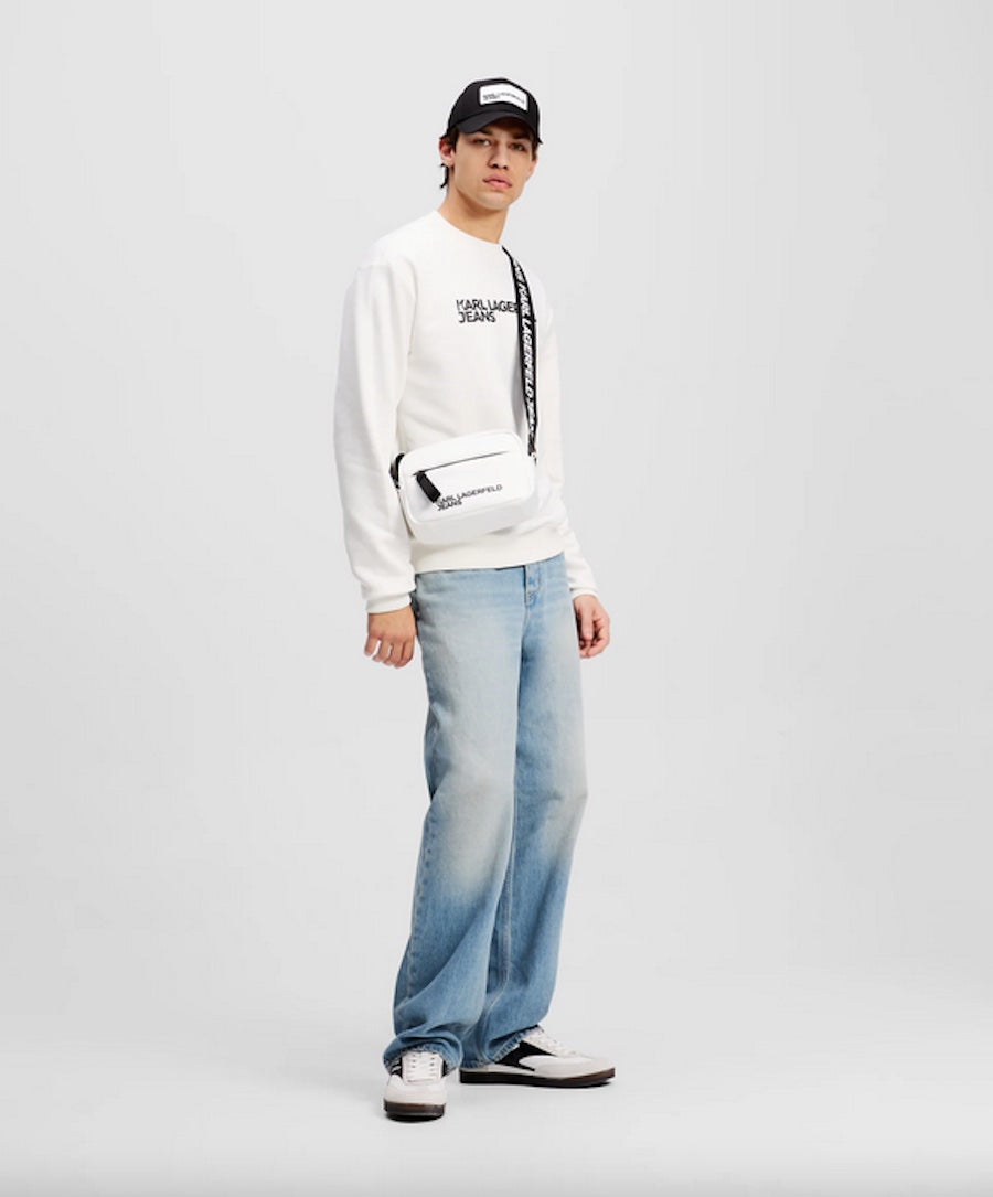 Sweat homme Karl Lagerfeld blanc A1M20001