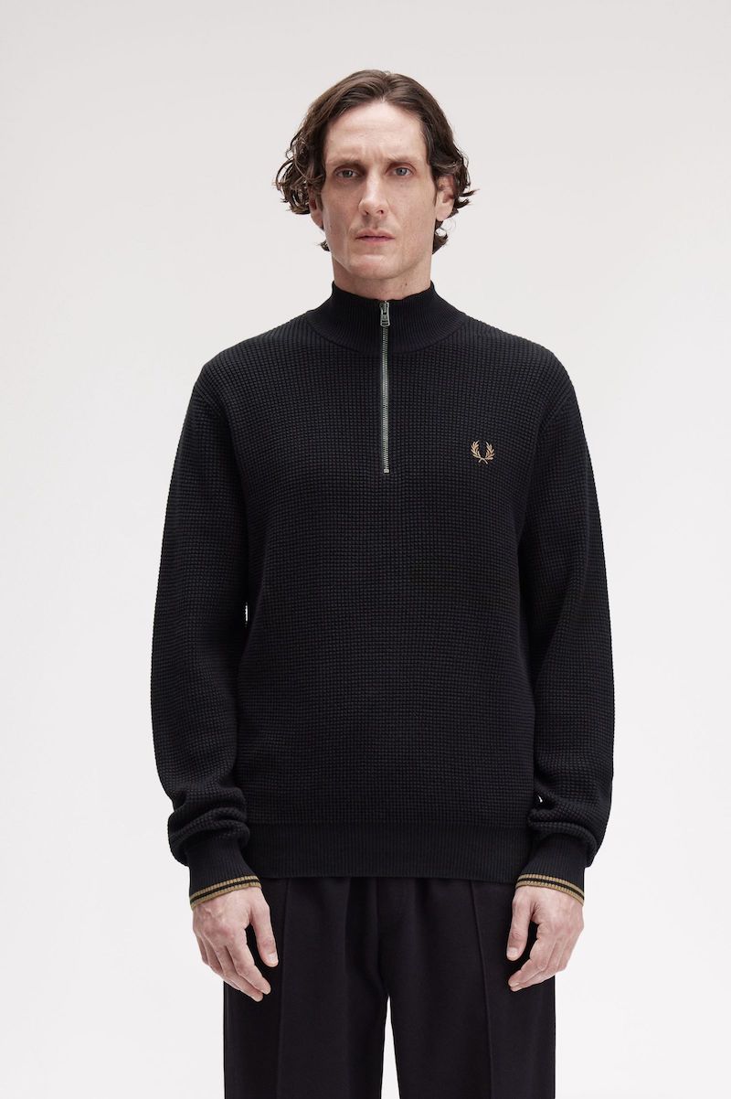 Pull en coton peigné Fred Perry
