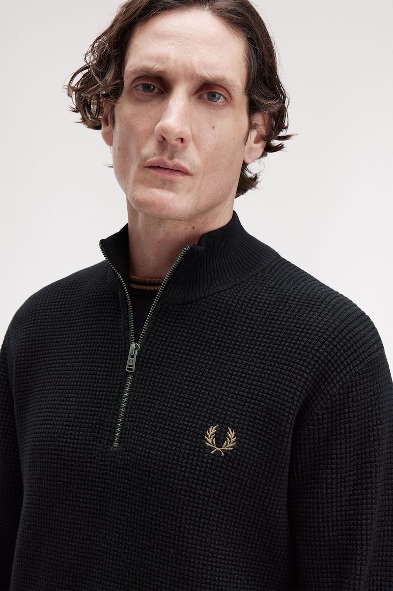 Pull en coton peigné Fred Perry