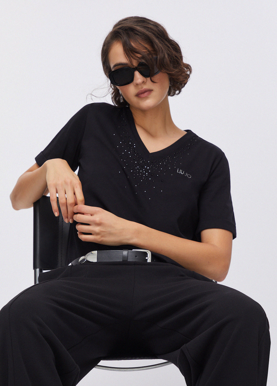 Tshirt Liu Jo sport avec strass