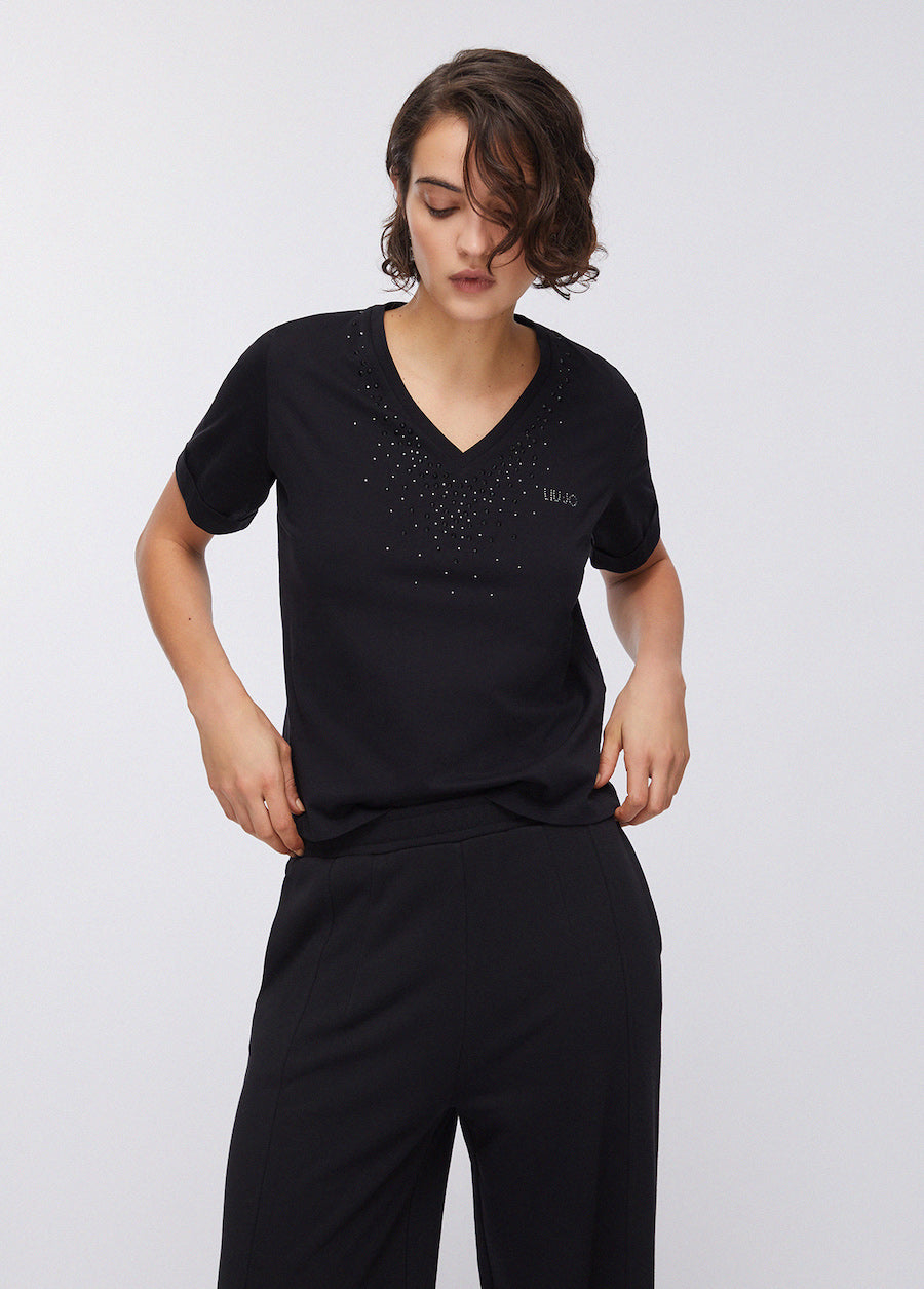 Tshirt Liu Jo sport avec strass