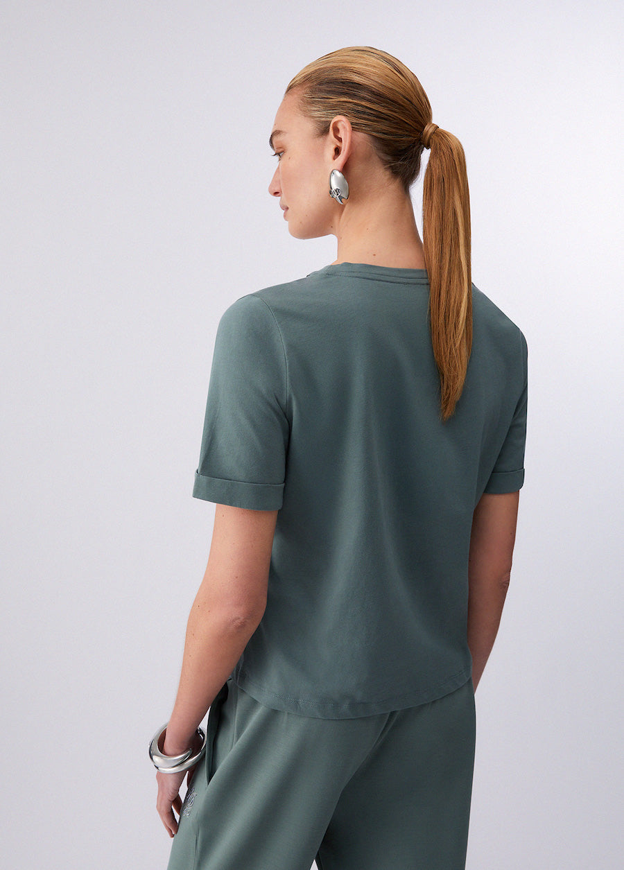 Tshirt femme Liu Jo vert