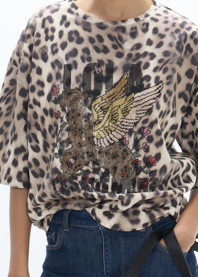Tshirt animalier léopard Lola Casademunt