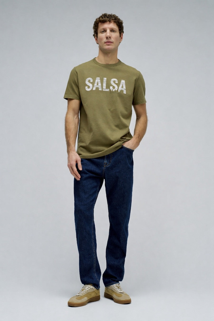 Tshirt homme Salsa Jeans kaki