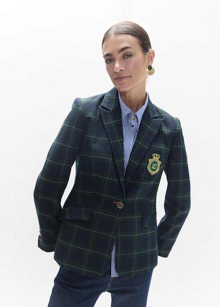 Veste de tailleur en tartan Lola Casademunt