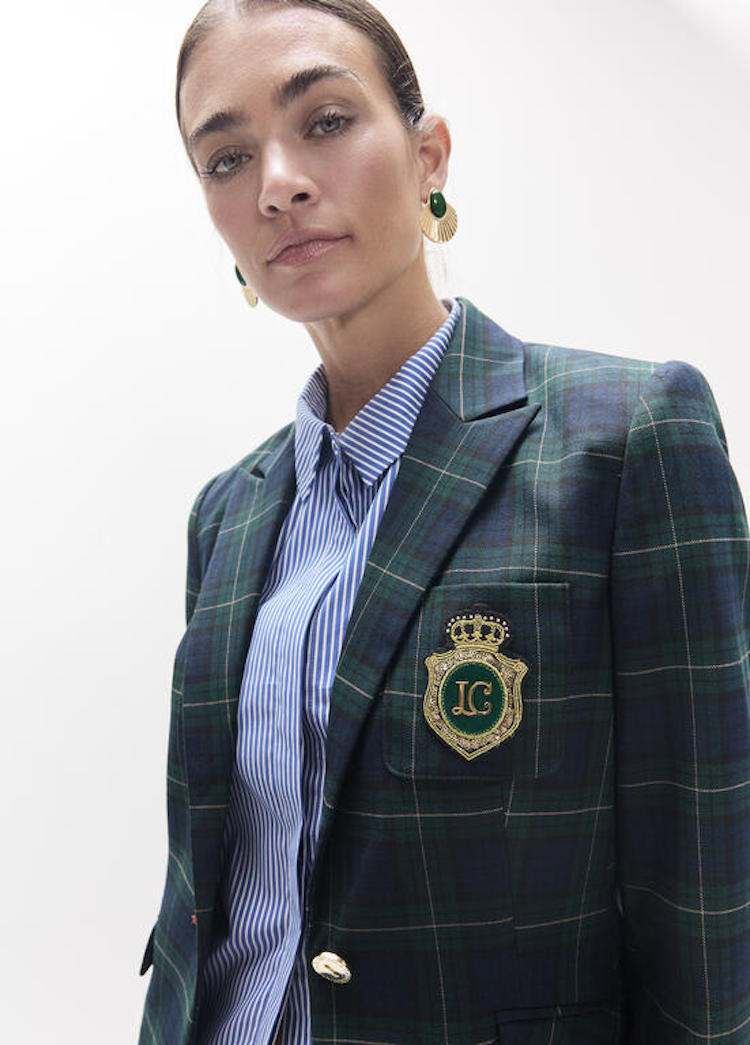 Veste de tailleur en tartan Lola Casademunt