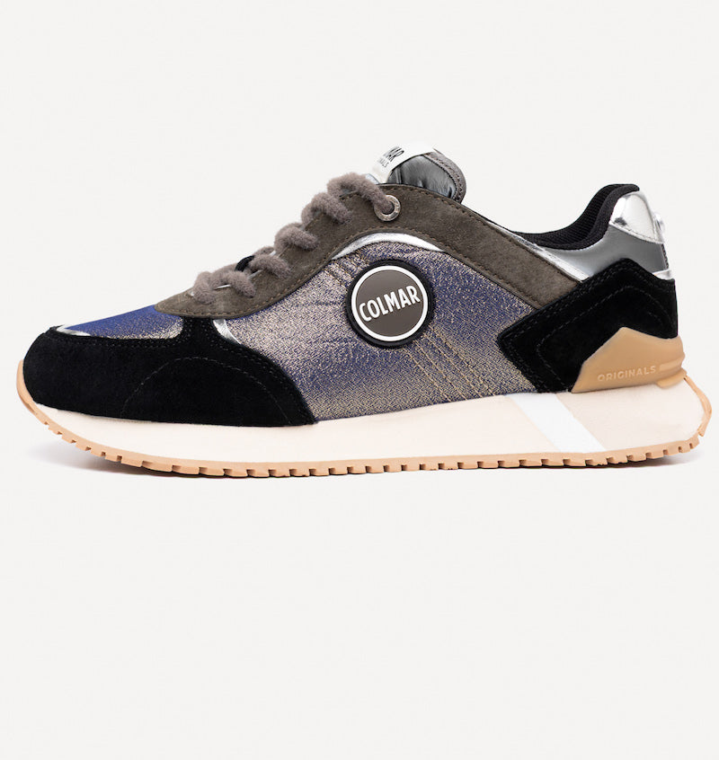 Basket Femme COLMAR Travis Plus Class black silver