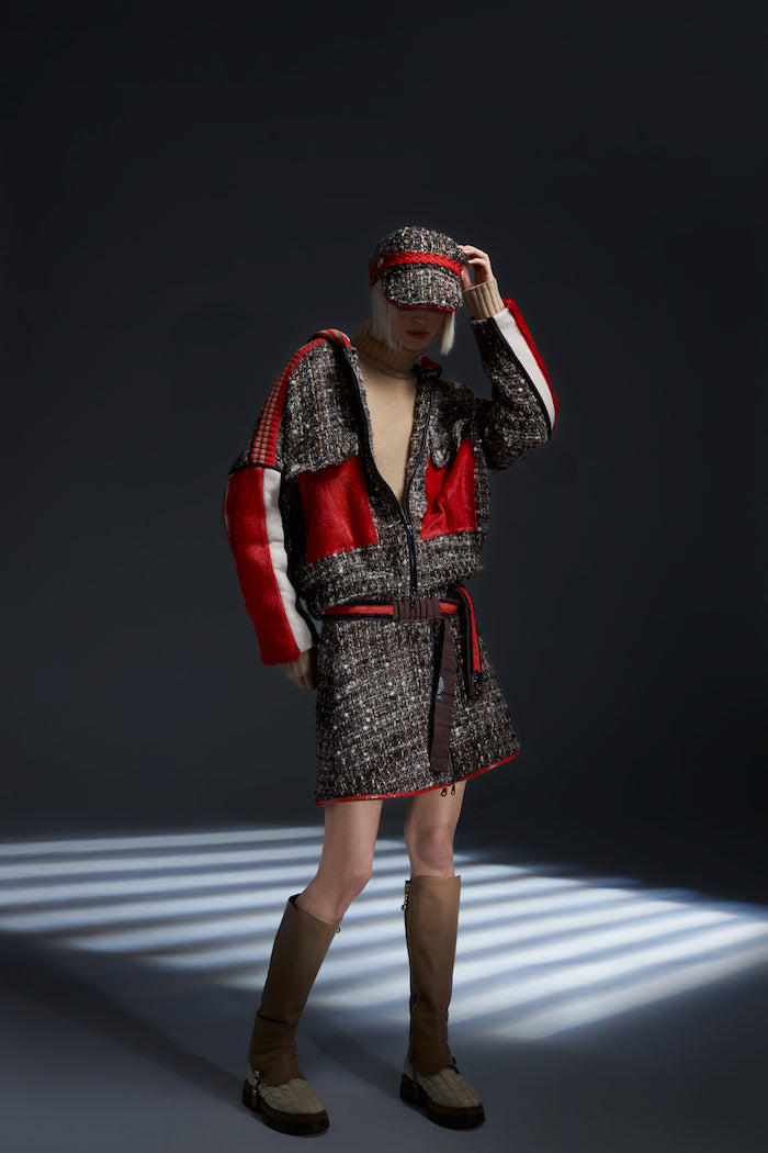 Blouson en tweed Tricot Chic