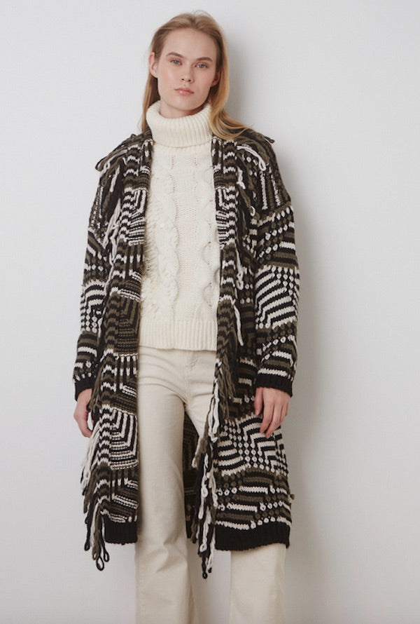 Gilet droit en maille BSB