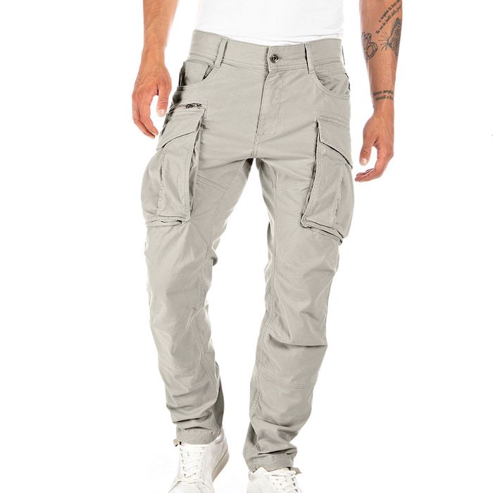 Pantalon cargo replay aluminium