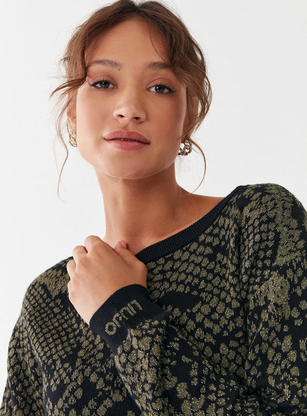 Pull en maille animalier Liu Jo sport