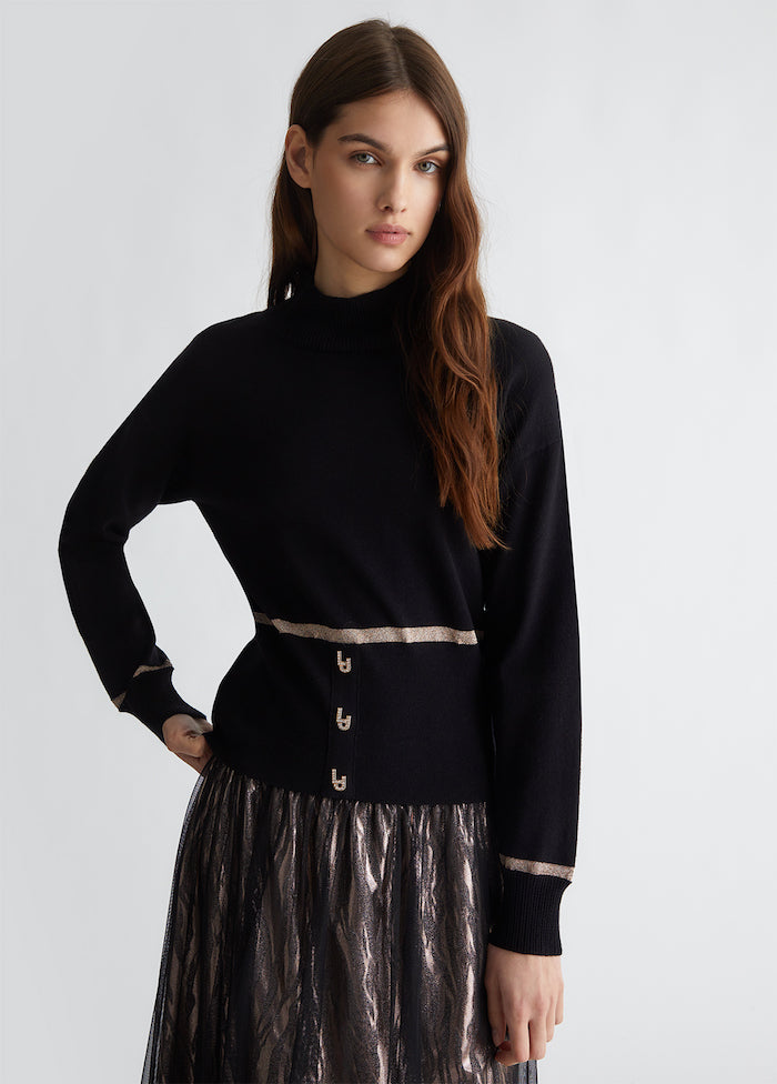 Pull en viscose et lurex Liu Jo