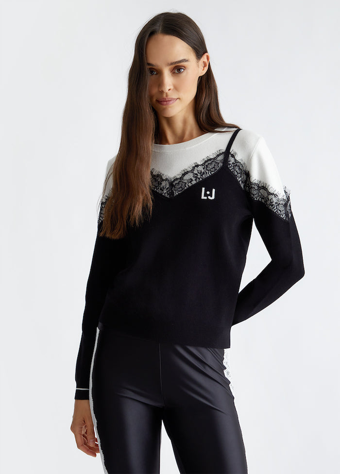 Pull trompe l'oeil Liu Jo