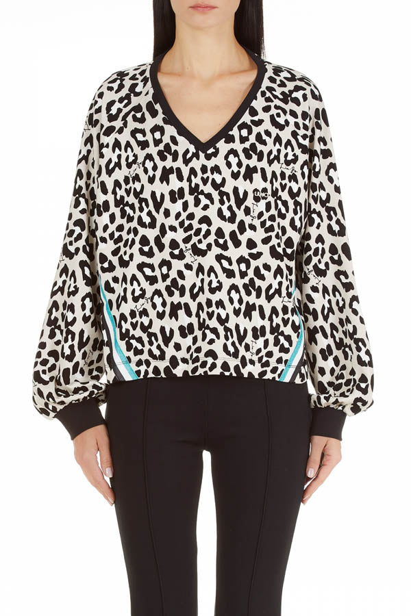 Sweat imprimé léopard Liu Jo Sport TF2254