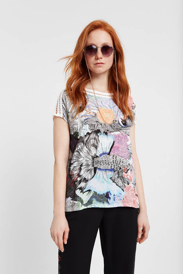 T-shirt Viena Desigual 20SWTK92