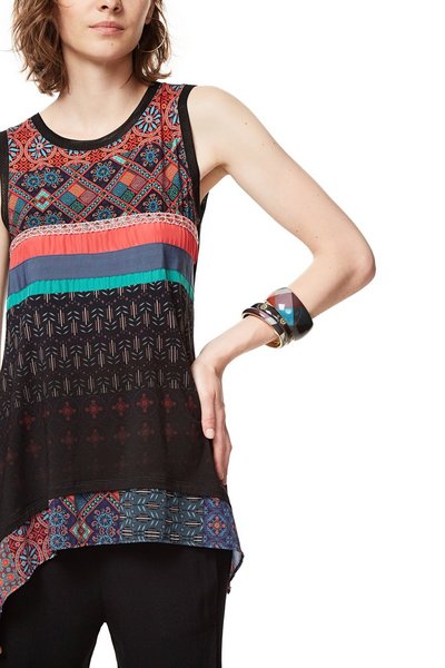 Top tunique Desigual 17WWTKK3MERIA