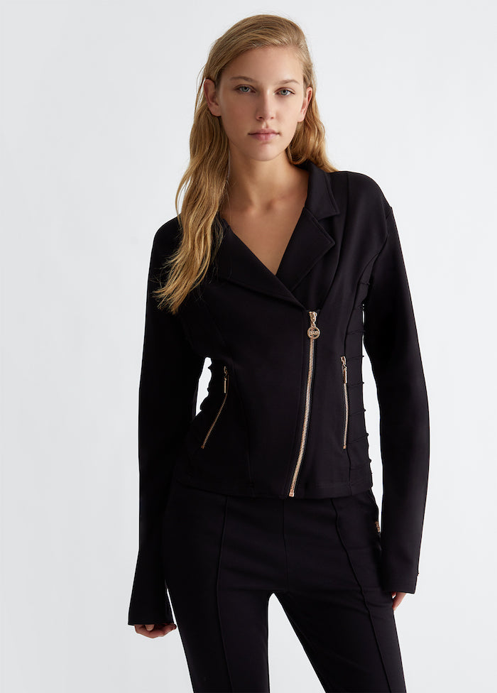 Veste en jersey façon perfecto Liu Jo