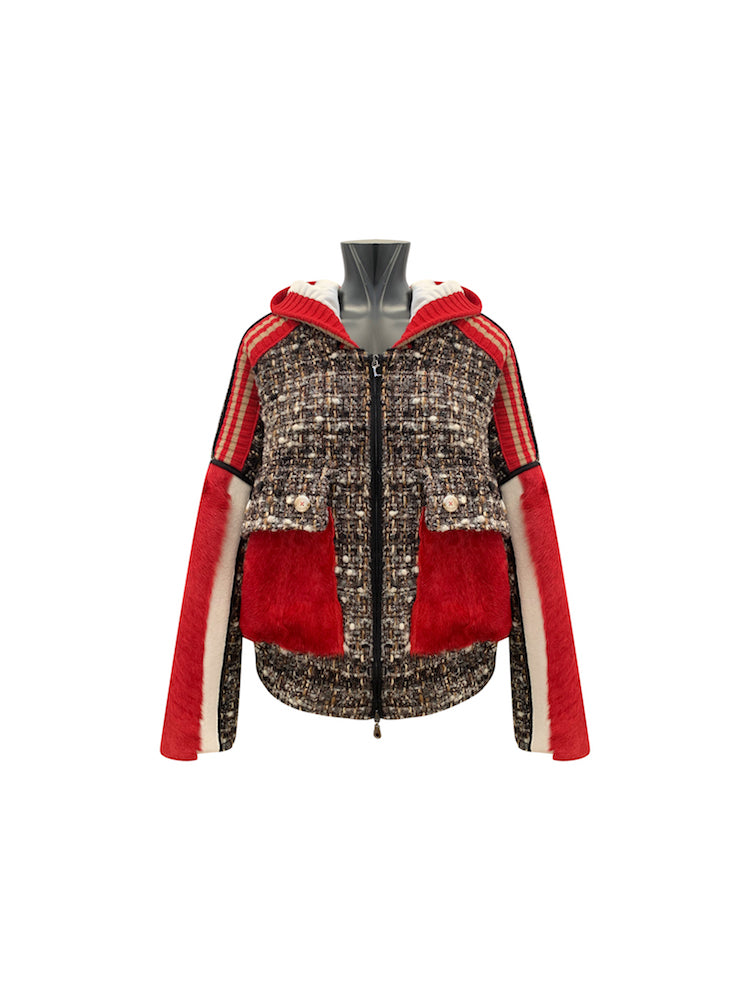 Blouson en tweed Tricot Chic
