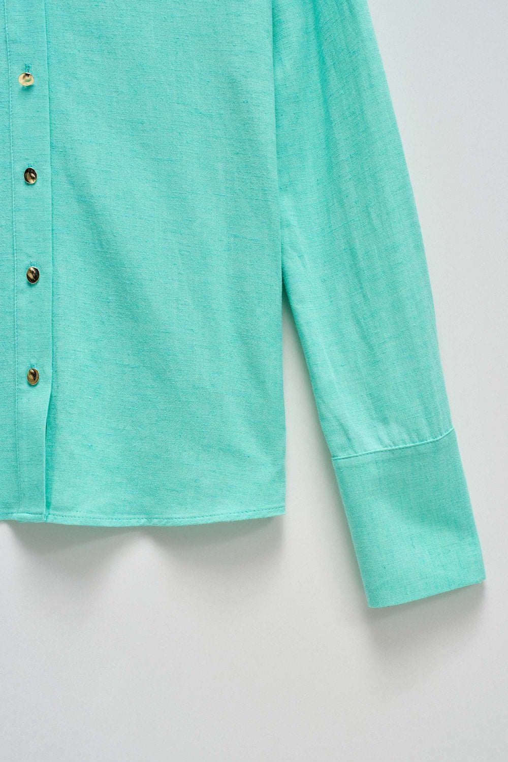 Chemise en lin verte Salsa