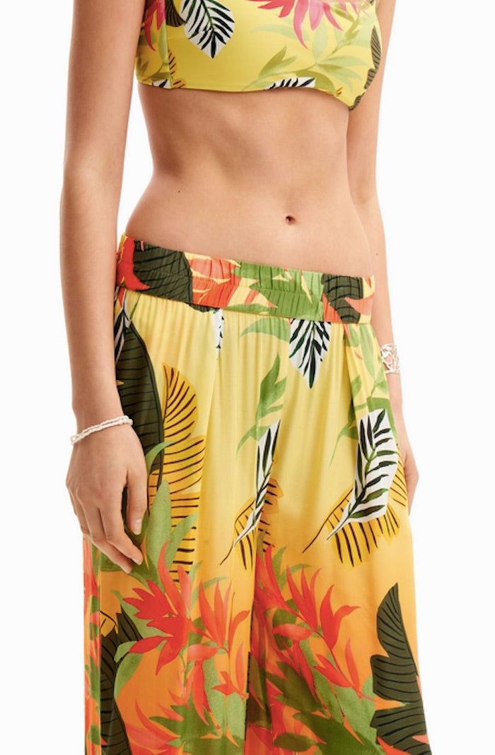 Pantalon large en viscose Desigual