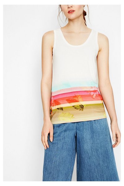 T shirt Desigual 73T2EQ1_1000 Polynesia
